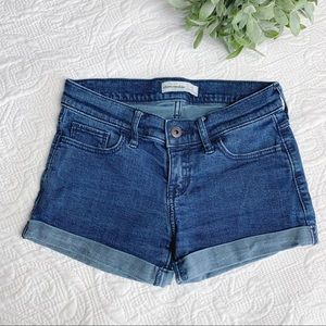 ABERCROMBIE Dark Wash Jean Shorts, 14